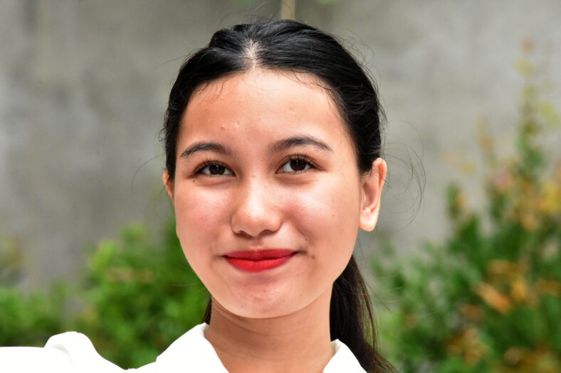 A Happy Asian Woman Closeup