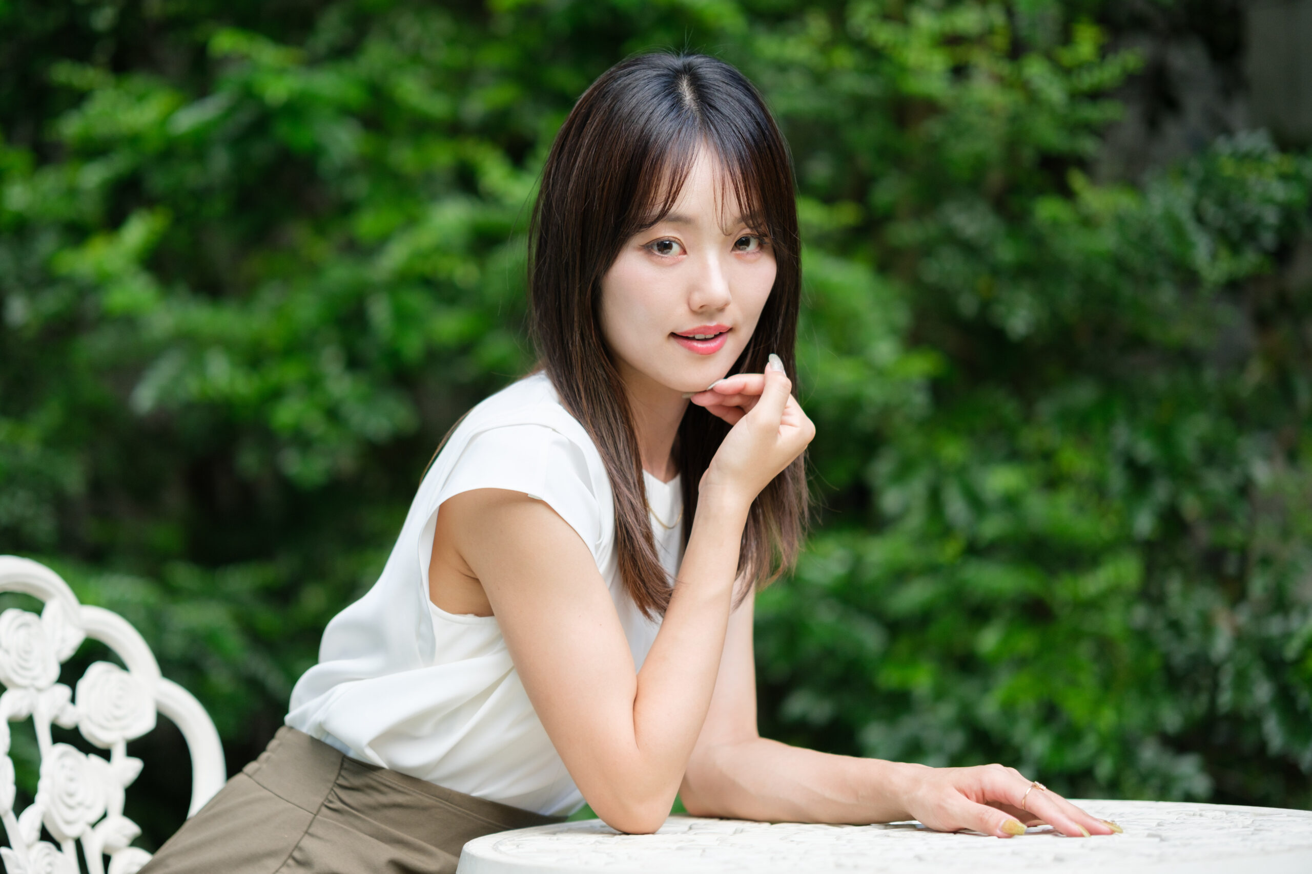pretty asian woman portrait