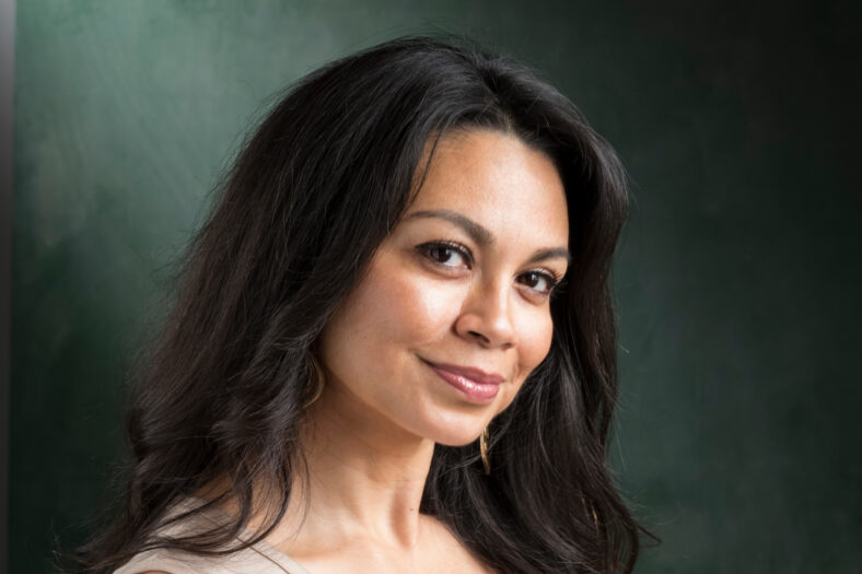 Portrait of a hispanic woman smiling