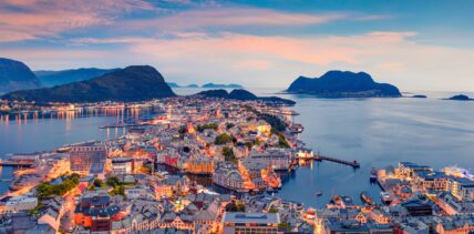 From the bird's eye view of Alesund