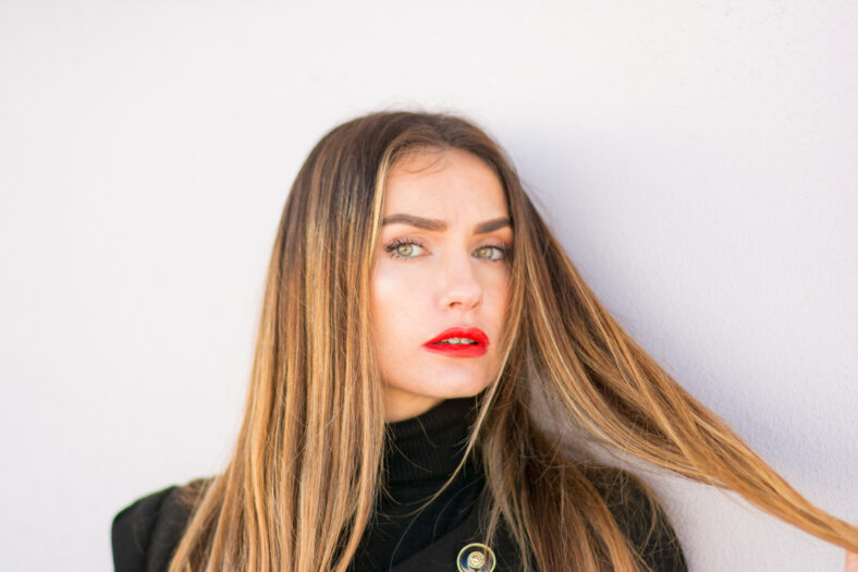Portrait of a beautiful young woman