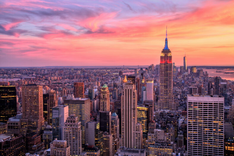 Keywords: new, york, city, sunset, manhattan, empire, state, building, aerial, skyline, cityscape, nyc, view, usa, america, skyscraper, urban, panorama, downtown, midtown, landmark, dusk, panoramic, panorama, architecture, high, office, night, tower, sky, street, scene, center, business, big, ny, roof, travel, american, new york city, empire state building, midtown manhattan, evening, illuminated, illuminate, sight, big apple, rooftop, time, square