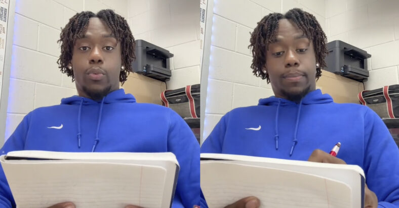 TikTok - @_dreholmes - pictured above is Mr. Holmes