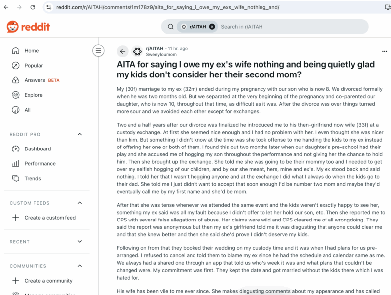 Reddit screenshot