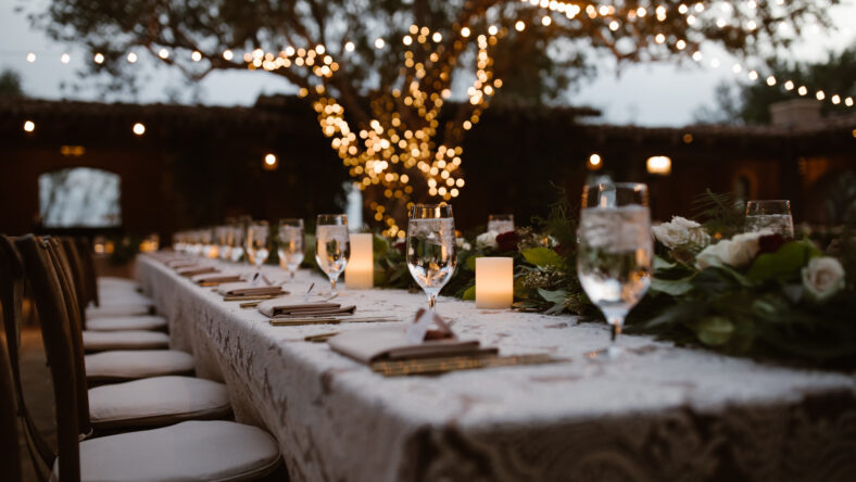 A Dreamy Outdoor Dinner Setting