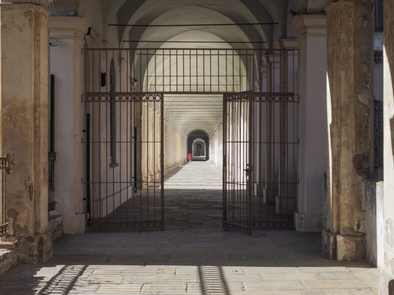La Certosa former monastery and mental hospital in Collegno, Italy