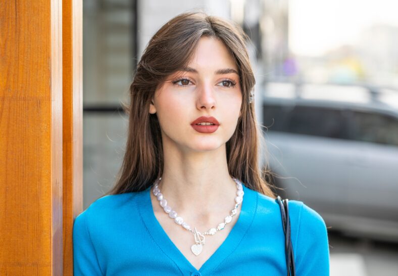 Portrait of a young beautiful girl