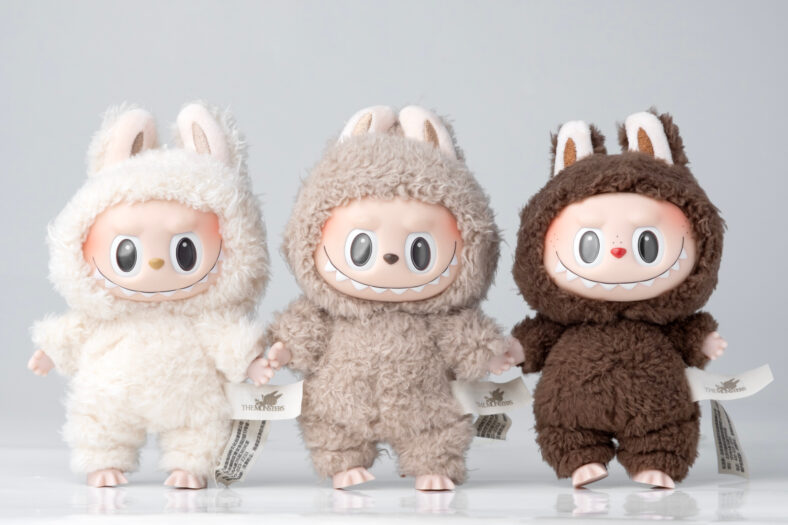 Art toys, Labubu key chain secret collection from Pop Mart, labubu macaron doll.