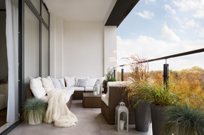 stylish balcony