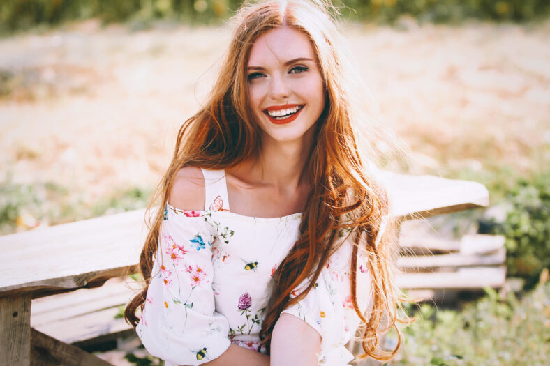pretty young red head
