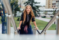 Urban fashion portrait of a teenage girl