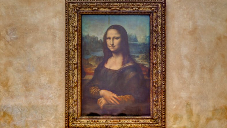 The Mona Lisa by Leonardo Da Vinci in the Louvre in Paris