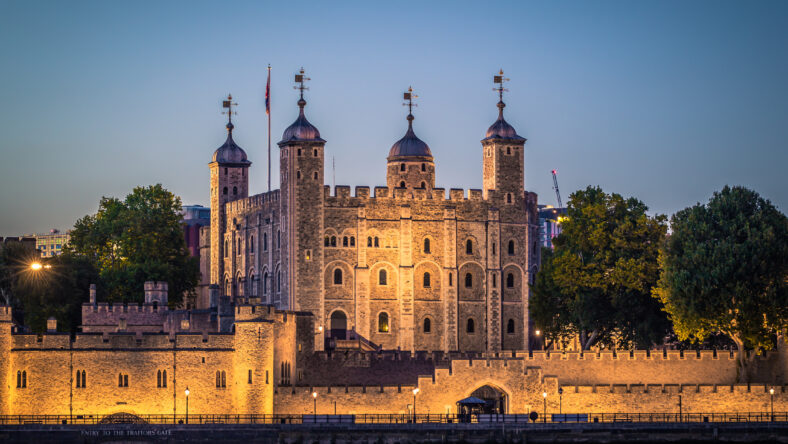 London - August 05, 2018: The Tower of London by the river Thames in London, England