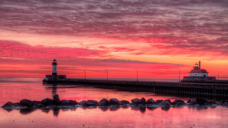 Splitrock Lighthouse is a popular State Park during all Seasons in Minnesota