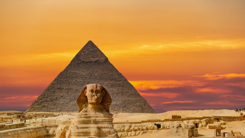 Travel background. Architectural monument. The tombs of the pharaohs. Vacation holidays background wallpaper