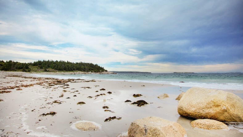 Crystal Crescent Beach in Nova Scotia.