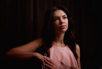 Mysterious portrait of a girl in a