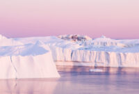 Climate Change. Iceberg and ice from glacier