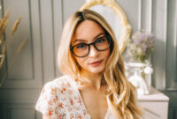 Portrait of attractive caucasian young woman in