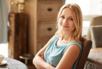 Portrait of an attractive young blonde woman