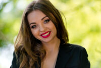 Portrait of a young, attractive girl in