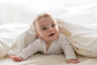 A Cute happy 7 month baby girl