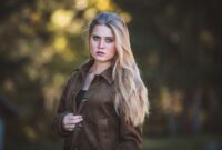 blonde woman portrait