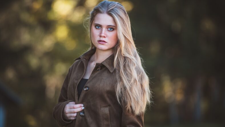 blonde woman portrait