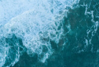 High Angle View of Deep Sea Water