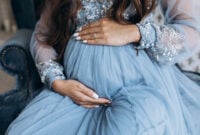 portrait of pregnant woman. Beautiful expecting woman