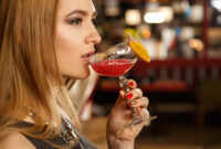 Drinking for the best night. Closeup shot