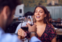 Couple On Valentines Day First Date Making