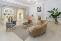 chic luxury interior in an old antique