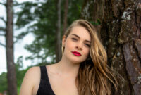 portrait of a woman in the woods