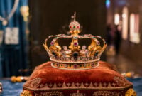 king crown on a pillow