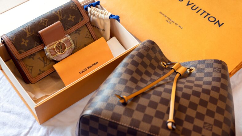 On the table is a Louis Vuitton
