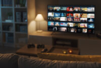 Living room interior and Video on Demand