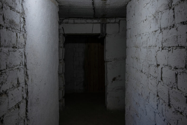 Dark basement in an old residential of
