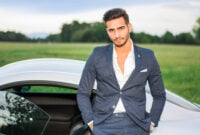 Portrait of young attractive man in business