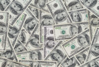 Hundreds of new Benjamin Franklin 100 dollar