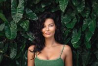 Natural beauty sport portrait woman with slim