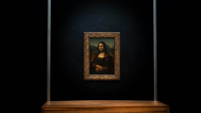 Mona Lisa La Gioconda of Leonardo Da Vinci in Louvre Museum in Paris, France