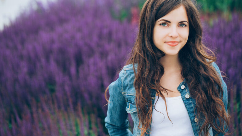 Fashion portrait of a modern girl in
