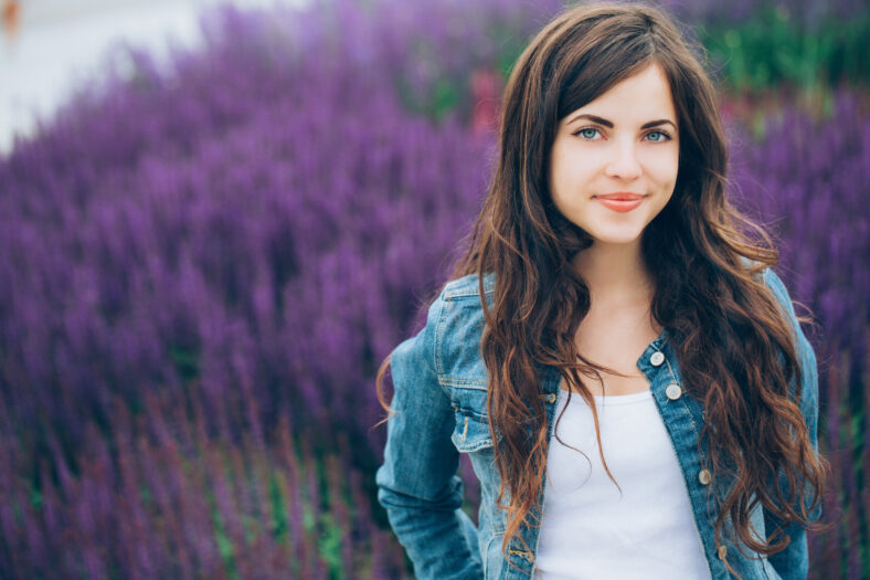 Fashion portrait of a modern girl in