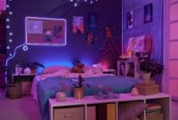 Background image of girls room interior with