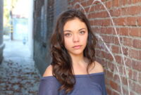 Beautiful young multicultural woman outdoor portrait.