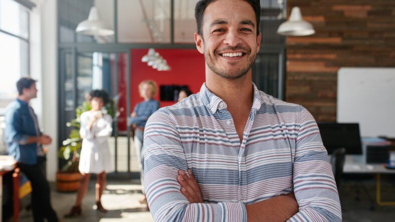 Portrait of a handsome young business man