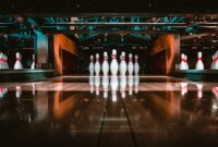 bowling alley pins