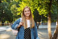 Photo of a happy cheerful young girl