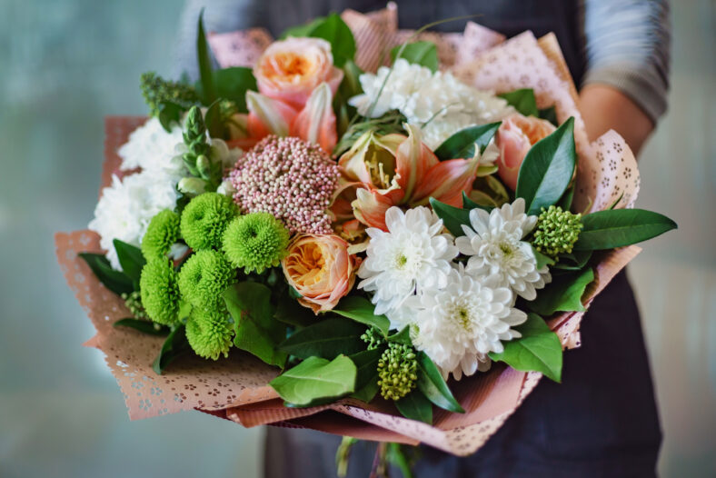 nice bouquet in the hands